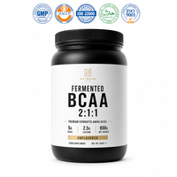Poudre d'EAA végétalienne fermentée de qualité supérieure OEM 2:1:1, complément d'acides aminés instantanés pour la récupération musculaire et l'entraînement de résistance chez l'adulte