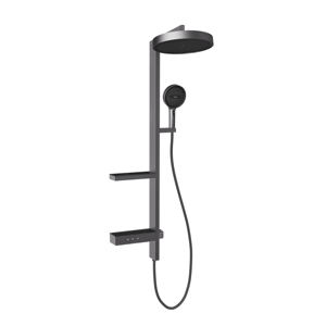 Wall Mount Matte Black Brass Thermostatic Shower Faucet Rain Spray Minimalist Design Bathroom Fixture - Product Image 4