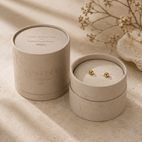 Tube en carton biodégradable sur mesure, écologique, de qualité supérieure, en forme de boîte ronde avec logo personnalisé pour bijoux, cadeaux, usine OEM