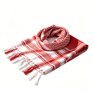 Pañuelo árabe cuadrado de algodón 100% de alta calidad, 100s 80s, rojo, tipo yashmagh, para hombre, ideal para verano, muy vendido. - Product Image 1