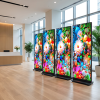 Afficheur LED VISLAT P2.5 2,5 mm, écran LED mural avec support, affichage publicitaire pour centre commercial, écran LED sur pied