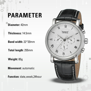 Cina produttore JARAGAR casual vigilanza degli uomini <span class=keywords><strong>cinturino</strong></span> in vera <span class=keywords><strong>pelle</strong></span> 24 ore <span class=keywords><strong>orologio</strong></span> da polso <span class=keywords><strong>automatico</strong></span> - Product Image 5