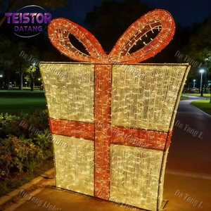 Giant Christmas Gift Box Arch Motif Light for Mall Plaza <b>Garden</b> Park Commercial Holiday Decoration - Product Image 6
