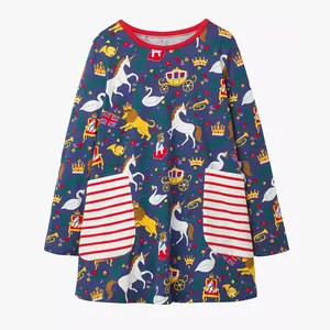 最新设计热销定制有竞争力的价格儿童服装制造商中国女孩T恤印花