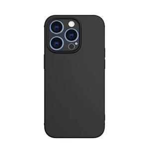 Aplicable para <span class=keywords><strong>iPhone</strong></span> 15 14Pro 13 12 XS <span class=keywords><strong>XR</strong></span> 8Plus Funda de teléfono de TPU negra suave con acabado mate - Product Image 2