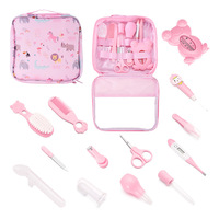 Ensemble de soins pour bébé Yobe, 13 pièces, essentiels pour nouveau-nés, en plastique, avec coupe-ongles et kit de soin