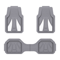 Tapis de sol de voiture universels en PVC et caoutchouc, antidérapants, durables, 4 pièces