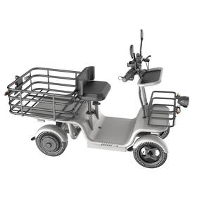 Scooter électrique 48V 250W avec moteur à engrenages pour <span class=keywords><strong>campus</strong></span> et parcs, grande capacité de chargement, avec panier de rangement arrière - Product Image 2