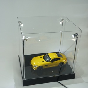 Boîte de présentation de voiture en acrylique transparente moderne, personnalisée, anti-UV, avec éclairage LED, pour collectionneurs de voitures - Vente chaude - Product Image 4