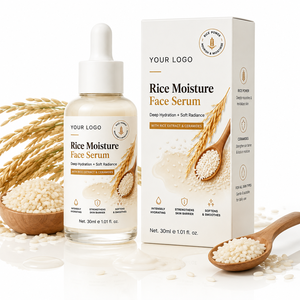 Sérum Visage au Lait de Riz Naturel ODM/OEM Hydratant Éclaircissant Améliore les Peaux Sèches et Sensibles Soin de la Peau Texture Lisse Sérum au Céramide de Riz - Product Image 1