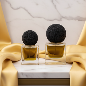 Wholesale Custom Luxury Matte Square Perfume <b>Spray</b> <b>Bottle</b> 30ml 50ml 100ml Crimp <b>Empty</b> Glass Volcanic Stone Cap Eco-friendly - Product Image 2