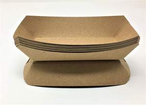 Caja desechable personalizada a prueba de grasa para llevar bandejas de comida con forma de barco de papel para comida rápida - Product Image 3