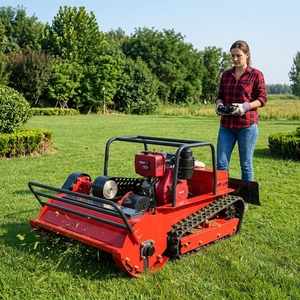 Tondeuse à fléaux télécommandée CE Zero Turn 4 temps, tondeuse à gazon DIY 80CM 100CM 120CM avec pelle à neige - Product Image 1