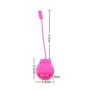 Creative Owl Shape Mini Eco-Friendly Portable Kitchen Coffee Tea Accessories Silicone Gel Tea Filter &amp; Strainer - Product Image 6