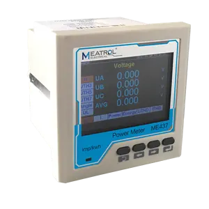 Medidor de energía de control industrial Modbus RTU Me437 Monitoreo de consumo solar multifunción Medidor de potencia de bobina Rogowski