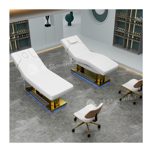Para cama estética contemporánea de lujo Hochey para Spa Institute 3 motores mesa de masaje de cuero sintético cosmético eléctrico para - Product Image 4