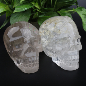 Teschi in Cristallo di Quarzo Naturale Intagliati a Mano all'Ingrosso per Decorazione Casa - Product Image 4