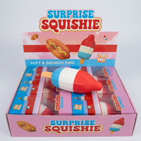 Jouets Squishy Tendance 2026 : Jouets Squishy Géants en Forme de Fusée et de Crème Glacée, Gros Sucettes Glacées à Rebond Lent, Jouet Anti-Stress et Fidget pour la Décompression