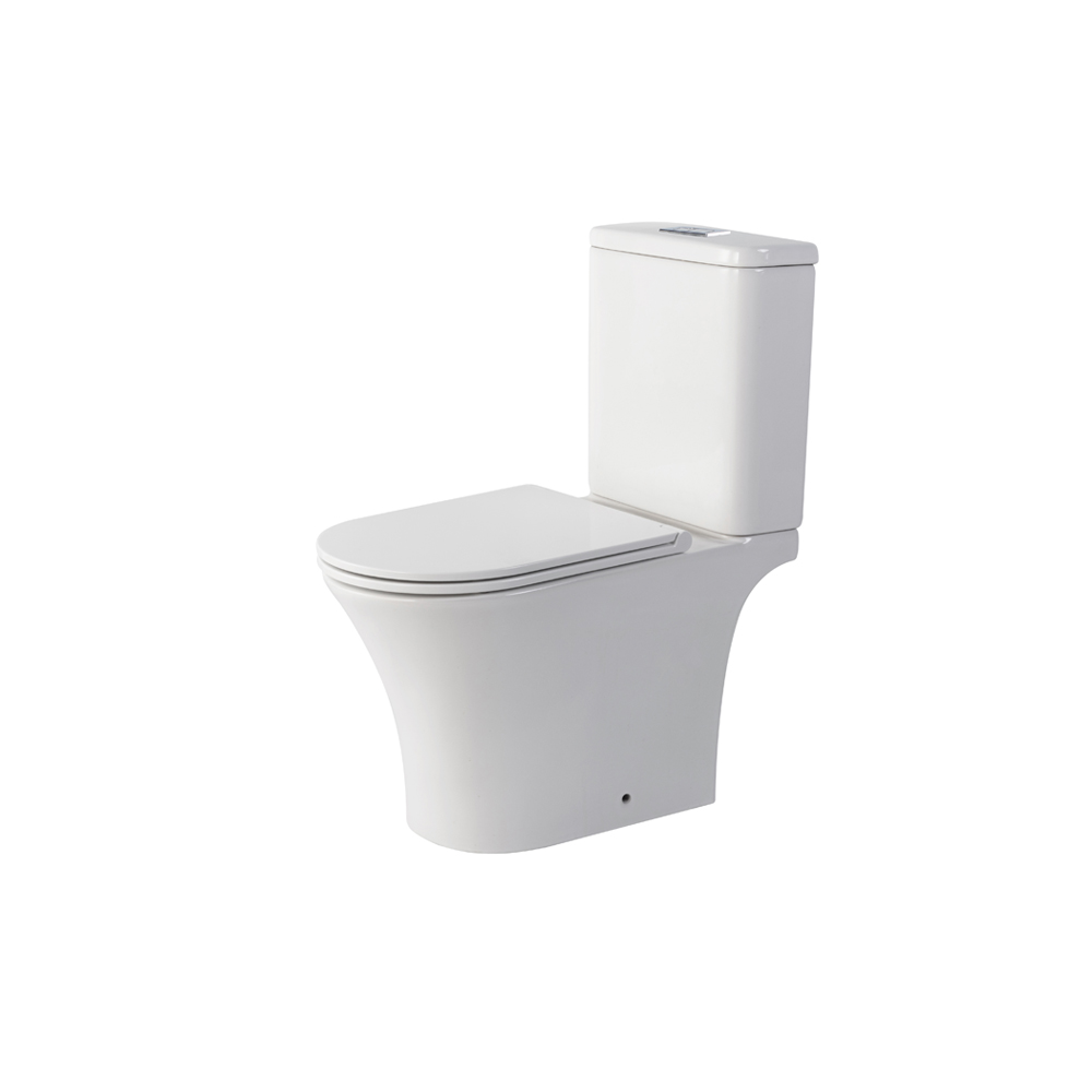 Modern WC Ceramic Dual Flush Soft Closing Modern One Piece Bathroom Toilets