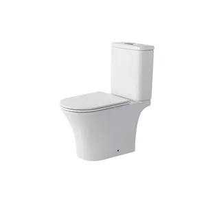 现代WC陶瓷双冲洗软关闭现代一体式浴室卫生间