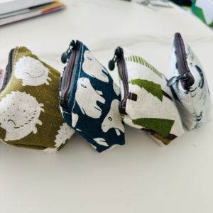 Porte-clés personnalisé en coton pour femmes, pochette à fermeture éclair, porte-monnaie, portefeuille - Product Image 6