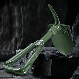 Pioche tactique multifonction pliable et légère en acier au carbone avec tête en acier pour le camping tout-terrain et la survie - Product Image 3