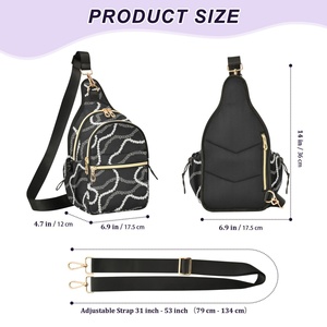 Unisex ALOHA Collection Outline Pikake <b>Leis</b> Solid Black Men Crossbody Messenger Bag Custom Hawaiian Crossbody Bags for Women - Product Image 2
