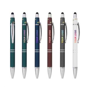 High Quality Customized Logo Metal <b>Multi</b>-Function Screen Touch Ballpoint <b>Pens</b> <b>Multi</b>-<b>Colored</b> Ink for School Office Use Factory - Product Image 1