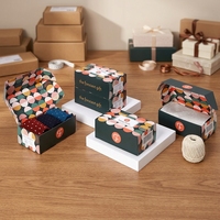 Nouvelle conception de boîte-cadeau en carton pour biscuits, adorable et élégante