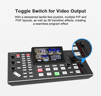 DDP Soporte Quad HDM1 Entrada Video Mixer Switcher Broadcasting PTZ Camera Joystick Control 4 Canales PTZ Keyboard Switcher