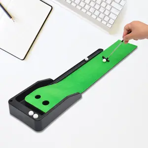 مجموعة هدية قلم نادي جولف صغير لسطح المكتب مع وضع أخضر وسهل الحمل