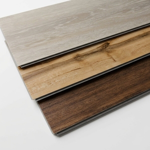 Planches de sol SPC en vinyle de luxe, système de clic, étanches, motif chevrons, 6mm 8mm 10mm, placage bois véritable, design chêne et <span class=keywords><strong>noyer</strong></span> - Product Image 2