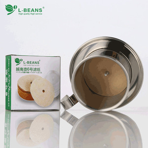 กระดาษกรองกาแฟ L-Beans ขนาด 6 สำหรับเครื่องชงกาแฟดริปเวียดนาม ทำจากเส้นใยไม้แท้ สำหรับชุดกาแฟฟิน - Product Image 4