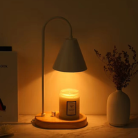 Vente en Gros de Lampes Électriques de Conception Simple, Chauffe-Bougies, Lampes de Table en Bois et Marbre de Chevet de Chambre à Coucher avec Gradateur