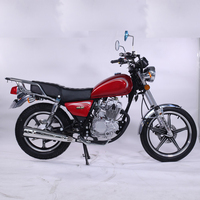 Dernier modèle CMOTO CM125 GN Moto à essence rouge 125cc/150cc >80km/h Vitesse maximale Transmission par chaîne Amortisseurs avant hydrauliques