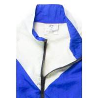 OEM 100% Nylon Fermeture Éclair Personnalisé Sérigraphie Hommes Unisexe Contraste Couleurs 90s Vintage Marque Vestes