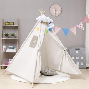 2020 toile Intérieure Tipi Indien En Bois Enfants Jouent Tente Enfants Tipi Pour Les Enfants - Product Image 1