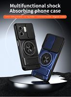 Étui de téléphone portable avec anneau magnétique puissant pour caméra coulissante pour Infinix Hot 50 60 Pro Plus 60i 4G 5G Coque arrière antichoc