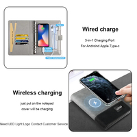 Ensemble cadeau personnalisé en cuir de qualité supérieure Charge Smart Notebook Pen Carnet de notes en papier remplaçable avec logo personnalisé de verrouillage d'empreintes digitales