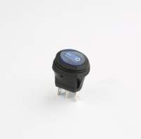 Ventes directes 250VAC T55 on Off 3 broches Led interrupteur à bascule rond interrupteur à bascule avec lumière LED