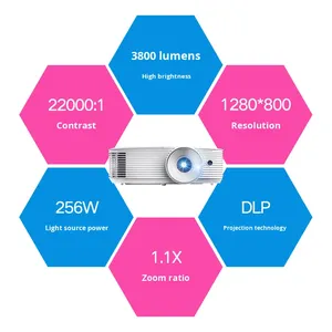 Projetor Optoma R de Projeção Direta HD para Uso Diurno, 3800 Lumens de Alta Brilho, Pronto para 3D, DLP para Escritório, Negócios, Casa e Treinamento - Product Image 6