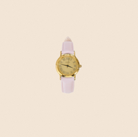 Montre-bracelet classique GBHW, montre à quartz dorée rose pour femme, boîtier en acier inoxydable de luxe avec bracelet en cuir, élégante montre de mode