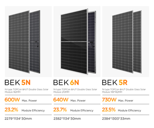 แผงโซลาร์เซลล์ Solvic 750W 730W แบบสองหน้า Half Cell N-Type สำหรับกระจกสองชั้นขนาด 210 มม. ค่าค่าสะท้อนแสงสูง 23.2% ประสิทธิภาพสูง สำหรับติดตั้งบนพื้นดิน - Product Image 4