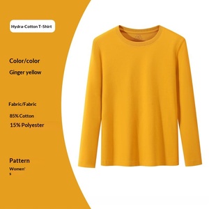 <span class=keywords><strong>T</strong></span>-<span class=keywords><strong>shirt</strong></span> à col rond à manches longues, 9 couleurs, uni, basique, pour superposition, impression de logo personnalisé, hauts à manches longues pour femmes, tailles S-4XL - Product Image 4