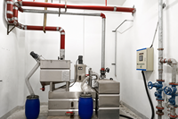 Station de relevage des eaux usées intégrée avec intercepteur de graisse entièrement automatique, professionnelle, en acier inoxydable SS304/316, pour le traitement des eaux usées