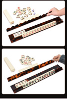 Moderne Plastik-Mahjong-Ständer & -Schieber Langlebiges 20-Zoll Schildpatt-Set mit 4 Teilen Universell Einsetzbar