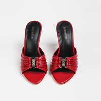 Sandales Décontractées Plissées à Boucle à Talons Hauts et Bout Pointu pour Femmes, Tailles US 6-11 – Idéales pour l'Été et le Quotidien