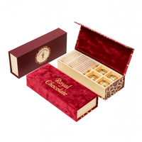 Boîte à chocolat de luxe personnalisée en gros avec inserts et emballage et boîte à truffes de Noël pour biscuits Boîte cadeau