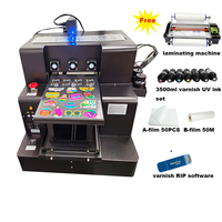 Imprimante A3uv DTF avec plastifieuse avec ensemble d'encre pour tasse tasses bouteille verre étui de téléphone autocollant en bois A3 Machine d'impression UV
