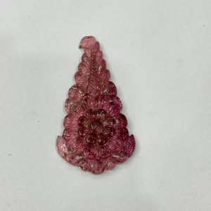 Pierre de tourmaline rose de haute qualité sculptée, sculpture fantaisie en tourmaline rose naturelle, produit en vrac fait à la main - Product Image 5